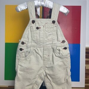 OshKosh B'gosh Cream Corduroy Kids Overalls